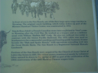 Marker, Sun Ranch, WY