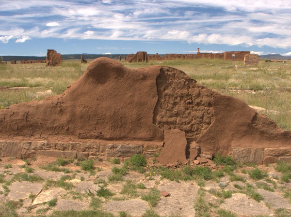 Stabilized Adobe-Wall Remnant