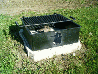 Elaborate New Fire Pits, Lewis & Clark State Park, ND