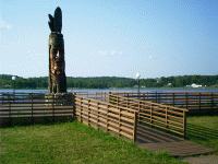 Statue: Nee-Gaw-Nee-Gaw-Bow, Wakefield, MI