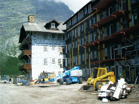 New Balconies, Many Glacier Hotel, Glacier Park